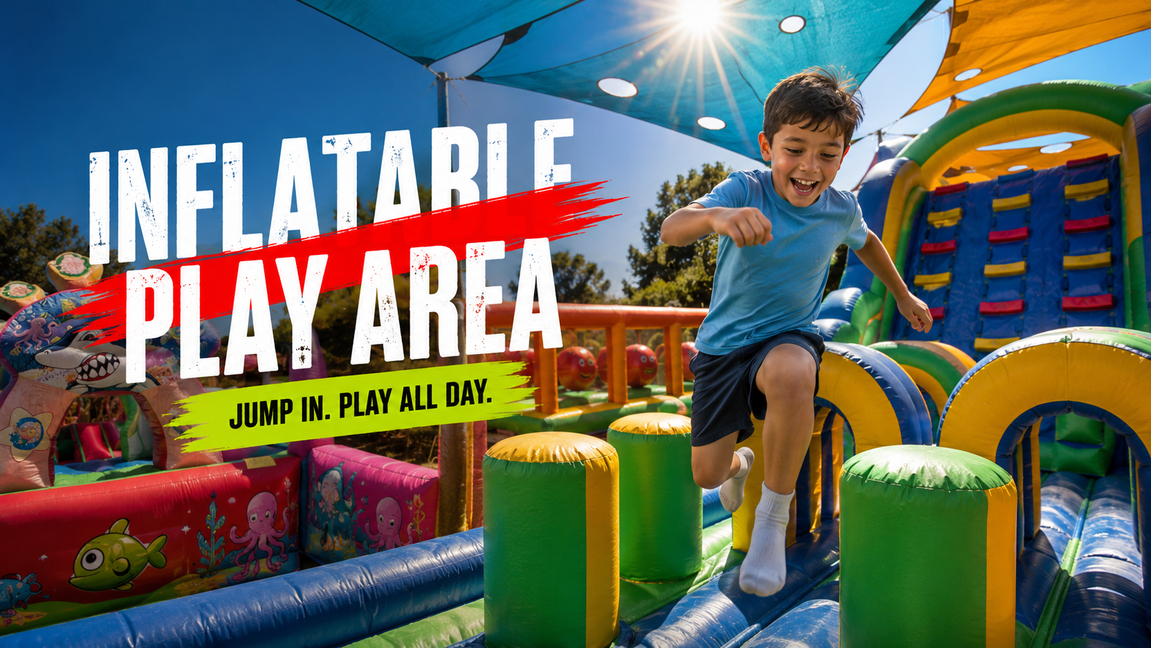 Inflatable play area